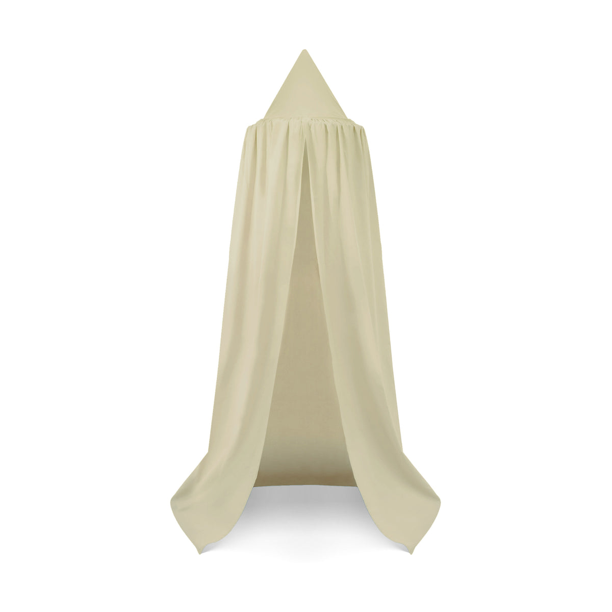 Betthimmel aus Baumwolle in Creme, frei hängend