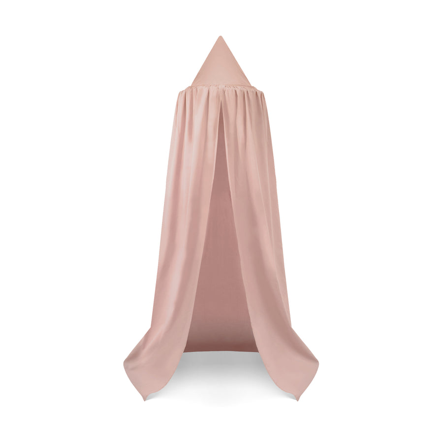 Betthimmel aus Baumwolle in Rosa, frei hängend